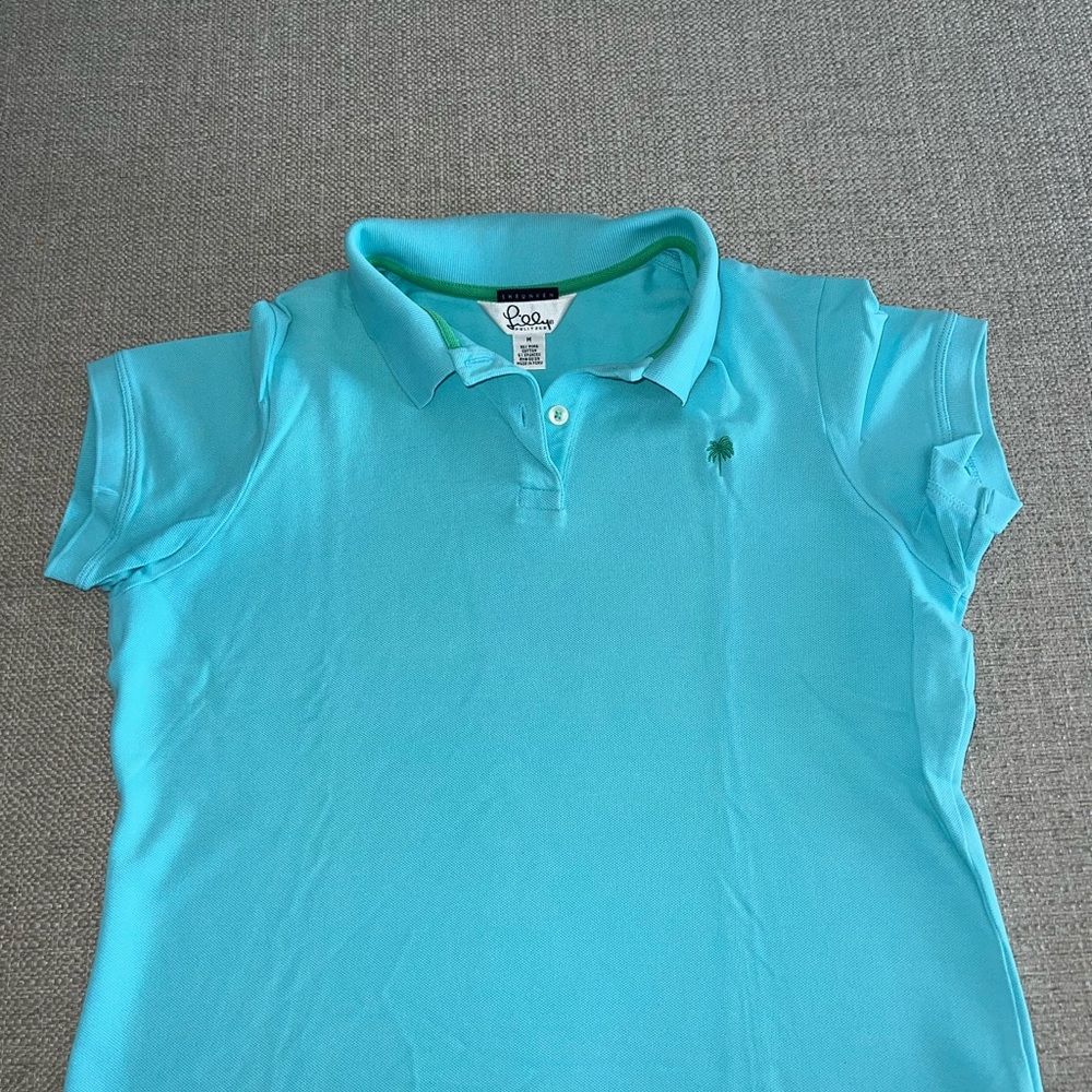 Lilly Pulitzer Women’s Aqua Polo Shirt